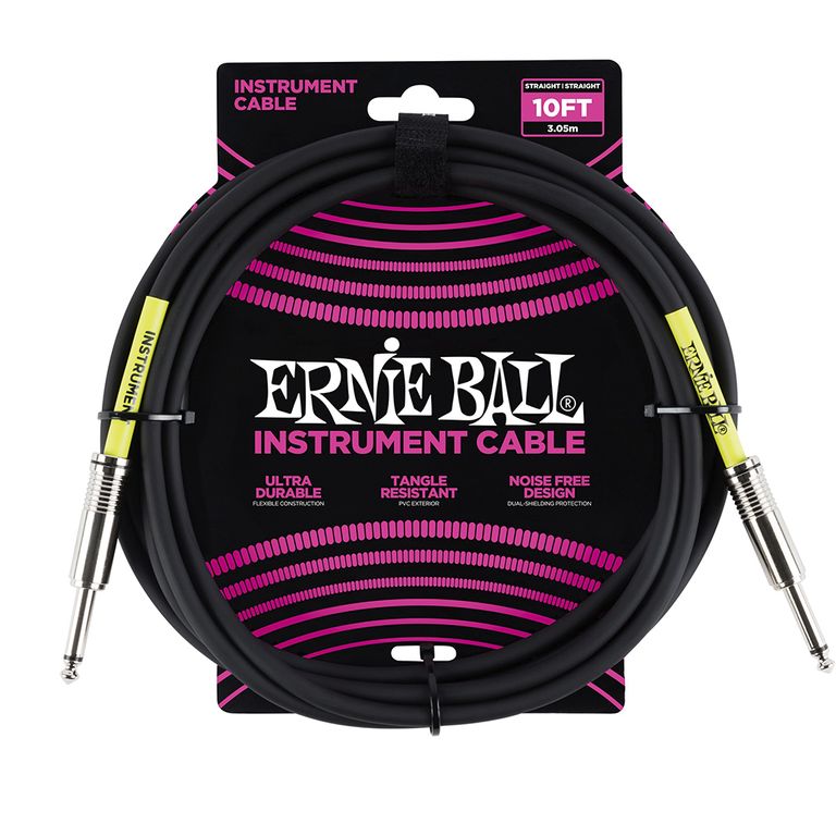 cabo-para-instrumento-10-reto-preto-p06048-ernie-ball cabo-para-instrumento-10-reto-preto-p06048-ernie-ball