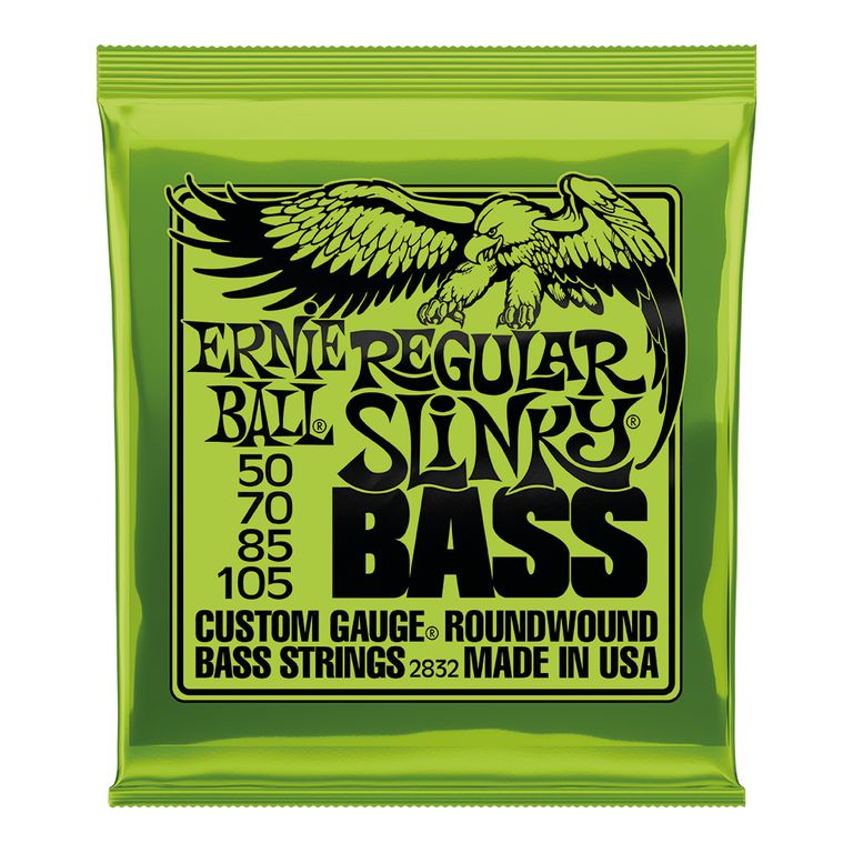 Corda Ernie Ball 050 Regular Slinky Níquel Para Baixo 4 Cordas - Izzo