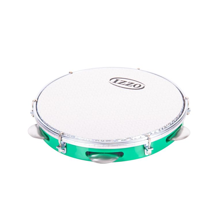 IZZO_3439_Pandeiro_10_pol_abs_cores_sortidas_com_pele_prismatica_verde