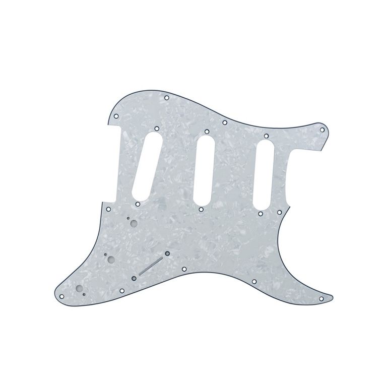 escudo-para-guitarra-stratocaster-perolado-com-3-camadas-dolphin escudo-para-guitarra-stratocaster-perolado-com-3-camadas-dolphin