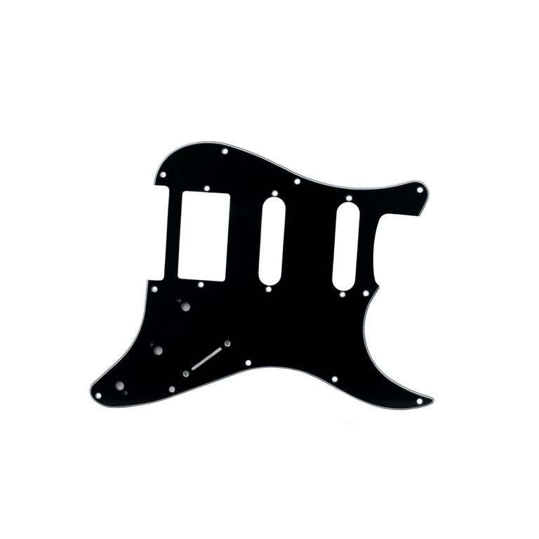 escudo-para-guitarra-stratocaster-hss-preto-com-1-camada-dolphin escudo-para-guitarra-stratocaster-hss-preto-com-1-camada-dolphin