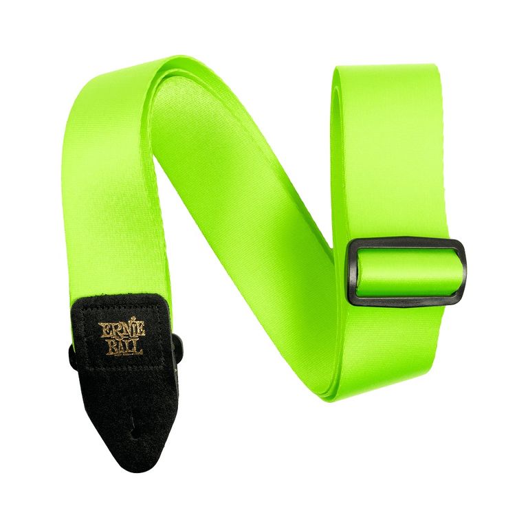 correia-em-poliester-verde-neon-com-ponta-em-couro-ernie-ball correia-em-poliester-verde-neon-com-ponta-em-couro-ernie-ball