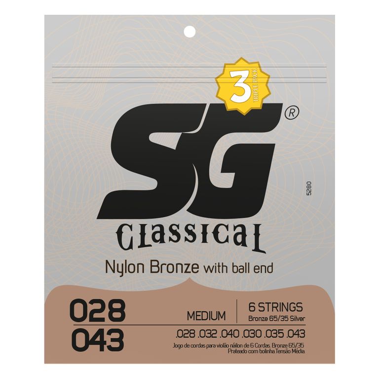 corda-028-nylon-bronze-65-35-com-bolinha-para-violao-triple-pack-sg corda-028-nylon-bronze-65-35-com-bolinha-para-violao-triple-pack-sg