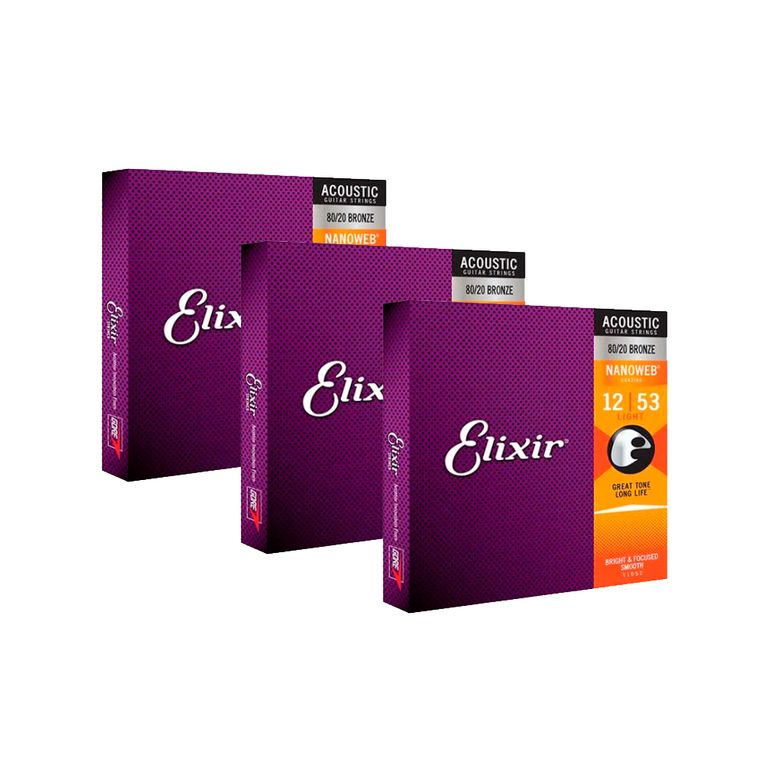 Pack-3un-Corda-Elixir-Nanoweb-012-Light-para-Violao-Aco