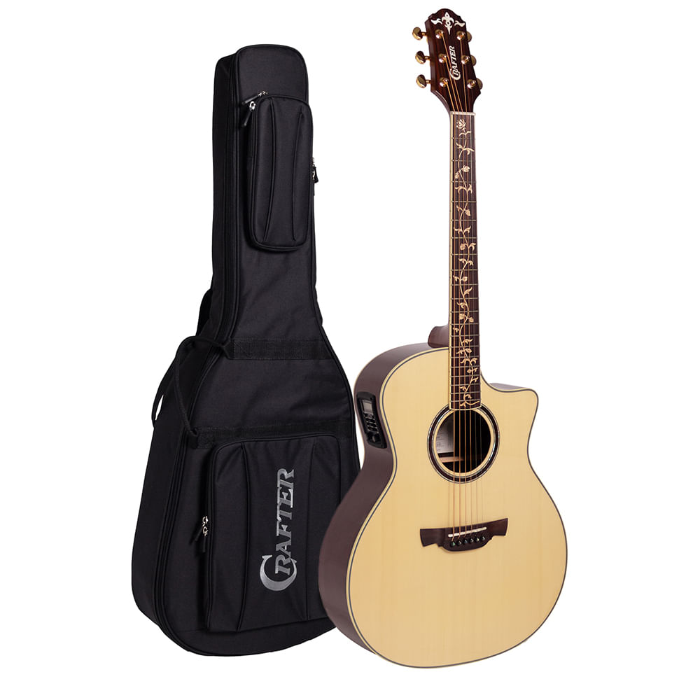 Violão Aço Crafter Grand Auditorium Stg G-27-Ce Eq Lr-T Nx Gloss Com Bag -  Izzo