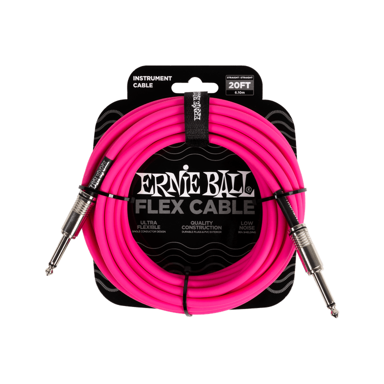 Cabo-Ernie-Ball-Flex-P10-Reto-Reto-com-6mts-Rosa-P06418 Cabo-Ernie-Ball-Flex-P10-Reto-Reto-com-6mts-Rosa-P06418