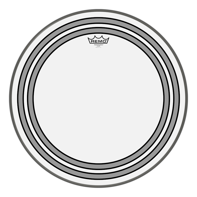 Pele-Remo-Powersonic-Clear-para-Bumbo-Transparente-com-Muffle-e-Abafador_10505_01